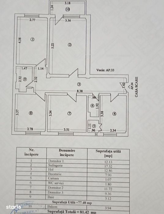 Apartament 4 camere zona Ultracentral