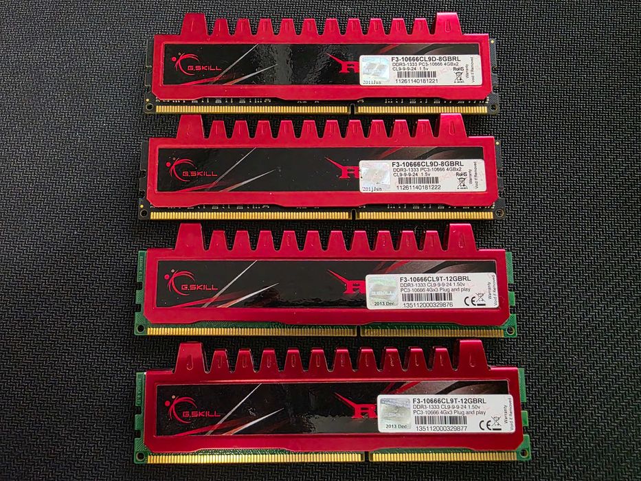 Memorie 16GB (4x4GB) DDR3 1333MHz G.SKILL Ripjaws CL9