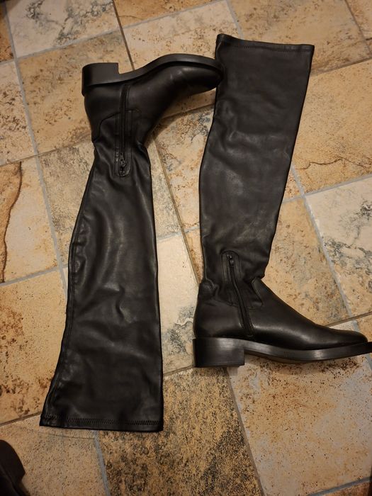 Vand Cizme dama Peste genunchi Negre
