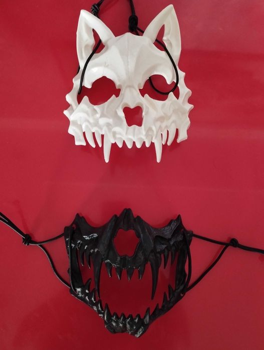 Маска косплея Игра кальмара и волк череп