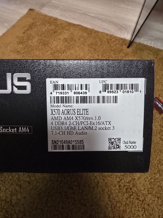 Placa de baza GIGABYTE X570 AORUS Elite