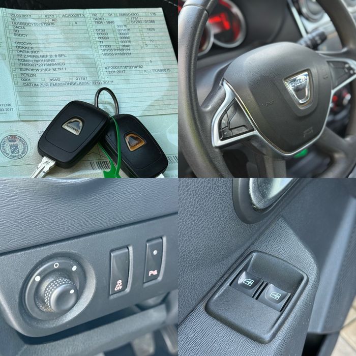 Dacia Dokker*An 2017*1.2 Benzina*Euro 6*Import Germania*Navigatie