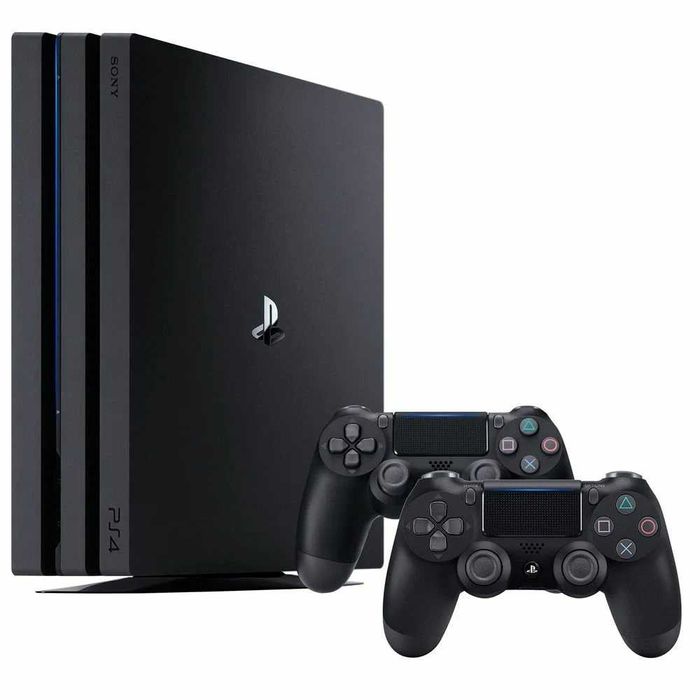 PlayStation 4 Pro 1TB + коробка + 3 джойстика