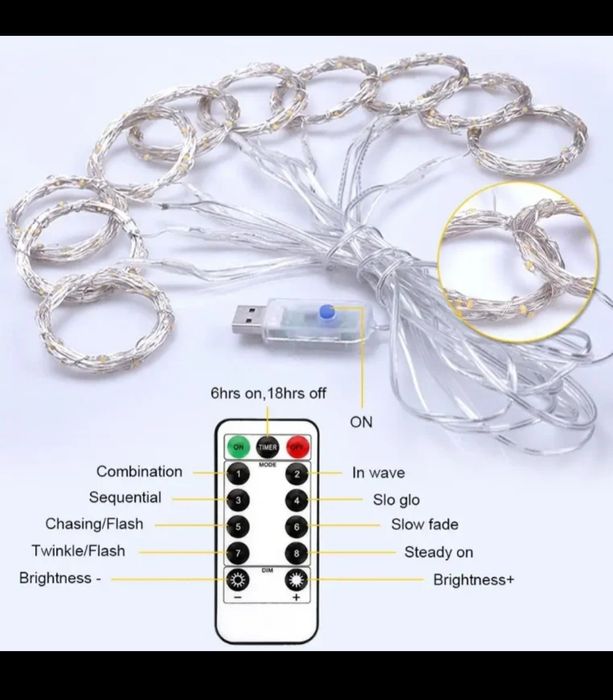 Герлянды дождик 3м*3м