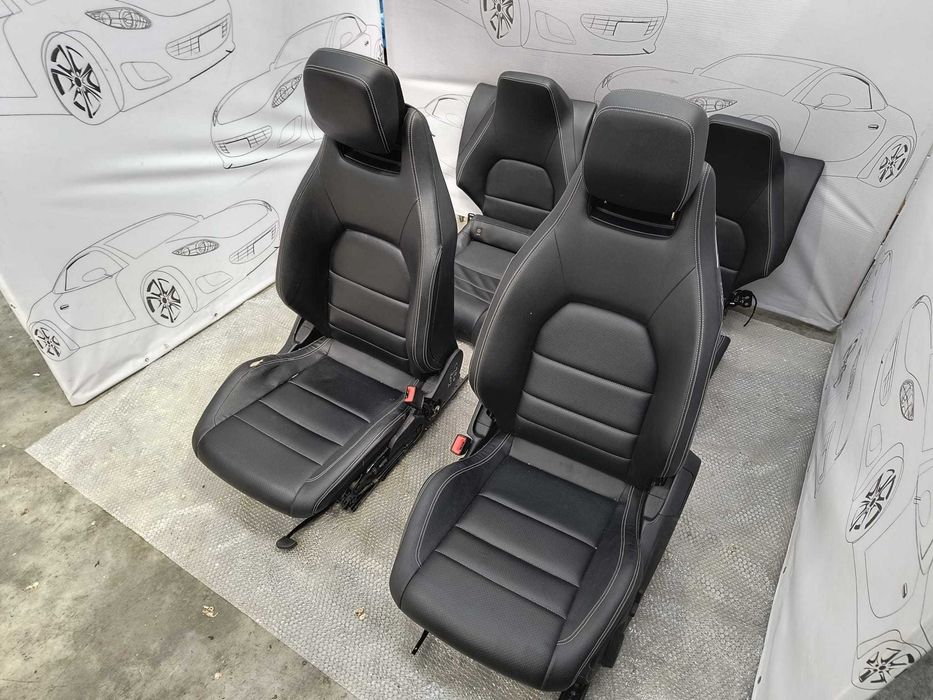 Set Interior Scaune Piele și Banchetă Mercedes-Benz C-Class Coupe C204 2013 / 2011-2014 / Cod OEM A2079100022 (5C2)