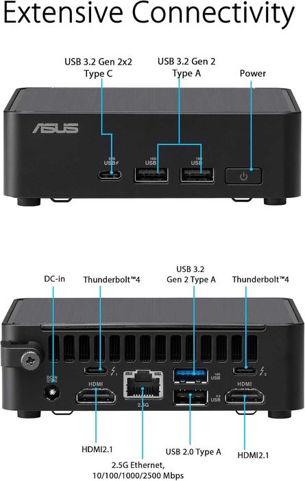 Sistem Mini Asus NUC 14 PRO Slim Intel Core i3 100U fara Ram si SSD