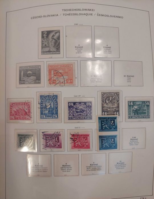 Album cu timbre straine CESKOSLOVENSKO (Ceoslovacia) incepand cu 1919