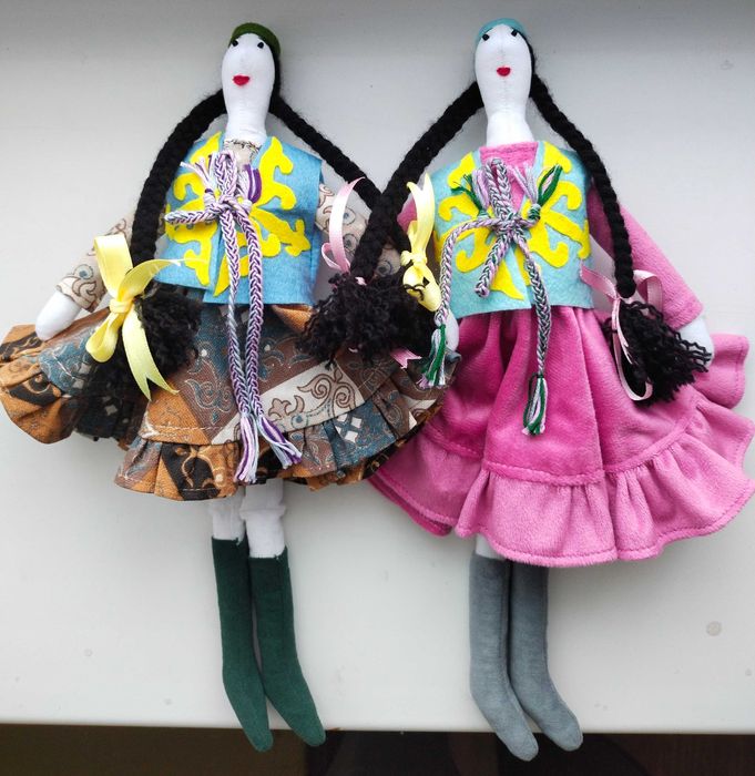 Текстильная кукла казашка