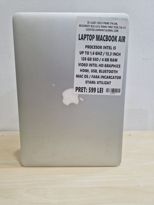 Macbook Air i5 128GB SSD 4GBRAM Intel HDGraphics Garantie#11671 #32669