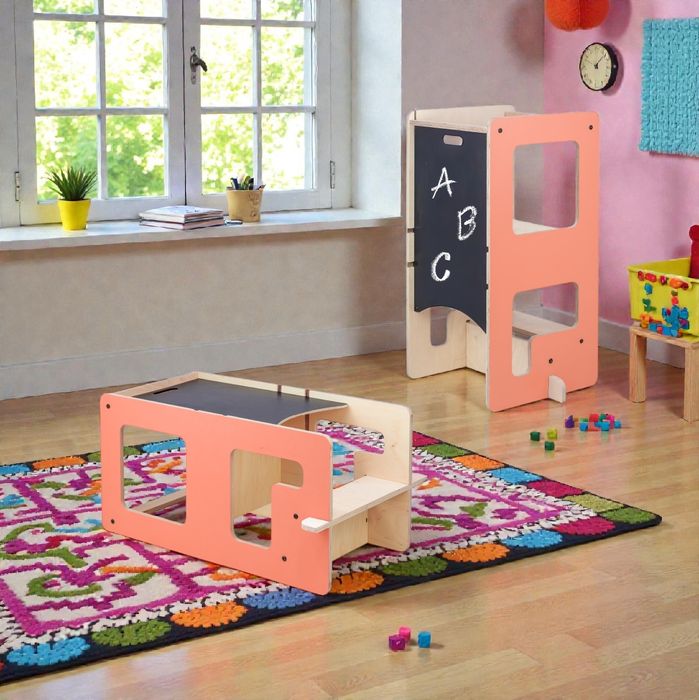 Учебна кула Flip Монтесори 3в1