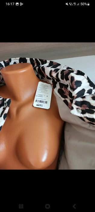 Geaca leopard primăvară nouă cu etichetă mărime 44/46
