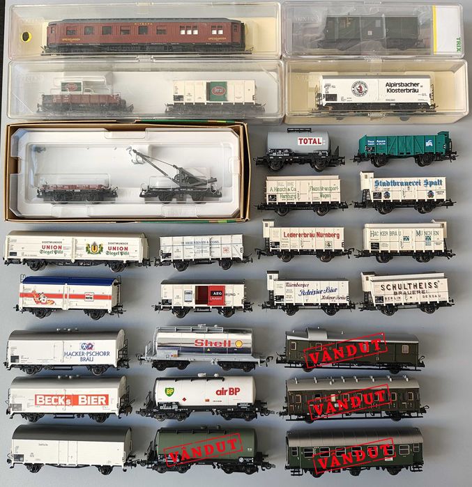 Vagoane trenulet electric H0 Trix, Heris, Kleinbahn, Lima etc