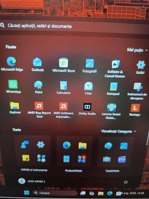 Lenovo V15 G2 ALC | 15.6" Full HD | Ryzen 5 5500U ( frecventa 4,0 Ghz ) | 16 GB RAM DDR4 | SSD NVMe X4  512 GB | AMD Radeon Graphics 2 GB | WiF 4/5/6