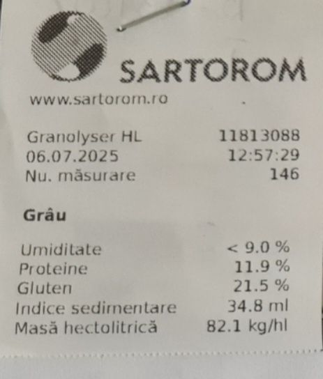 Vând grâu recolta 2025