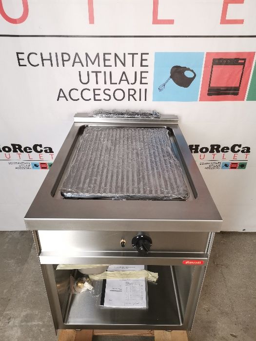 Fry top striat; Gratar profesional striat GAZ; Grill profesional GAZ