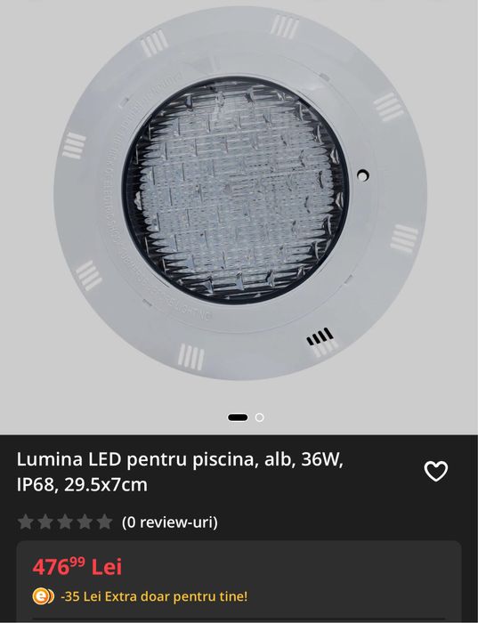 Lampa led piscina