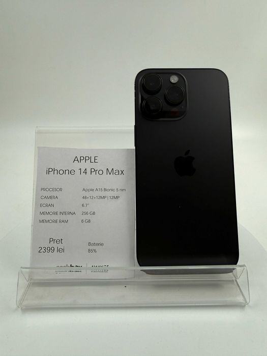 Apple iPhone 14 Pro Max 128 GB 85% Garantie 24 luni CashBox