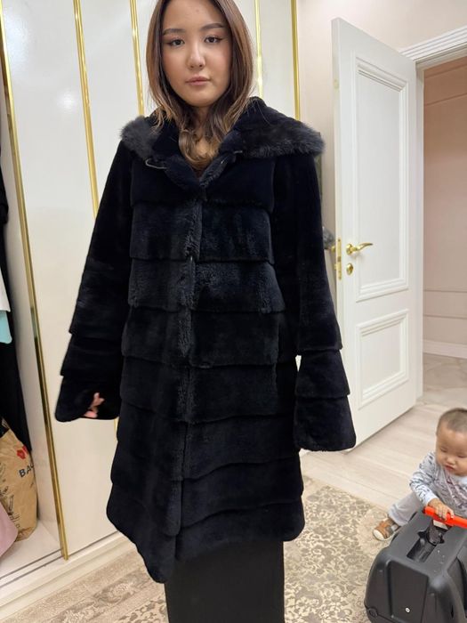 Стриженная норковая шуба