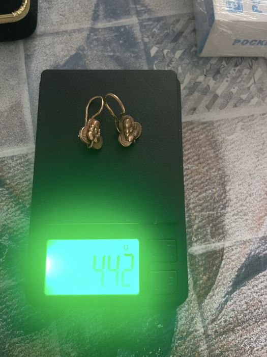 Серьги ссср 4,4 грамм 583 проба