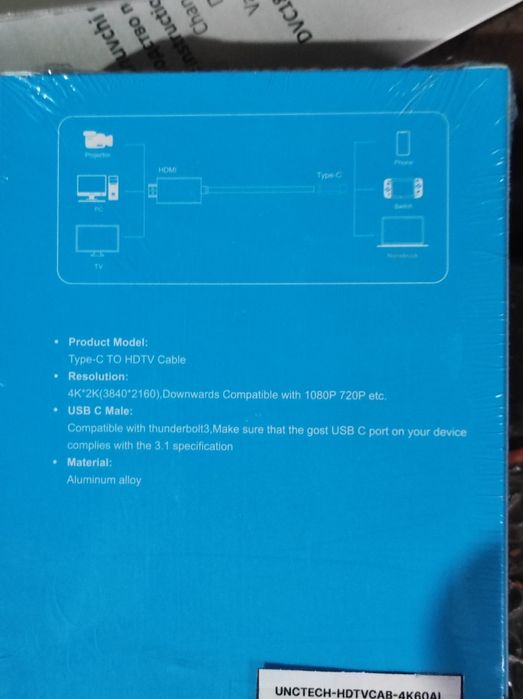 Type C to HDTV (HDMI) kabel