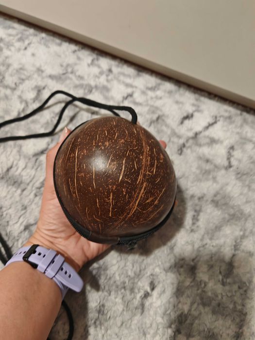 Стилна дамска чантичка-кокосов орех