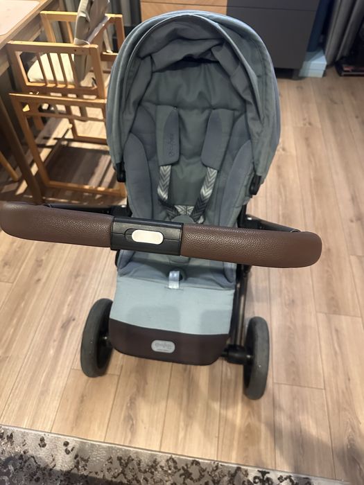 Cybex balios s lux + Cybex cloud q + адаптери + cybex зимен чувал