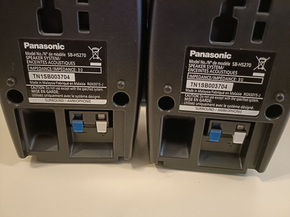 Panasonic SB HF 775, 2 sateliti front, 1 centru SB HC 775, 2 surround