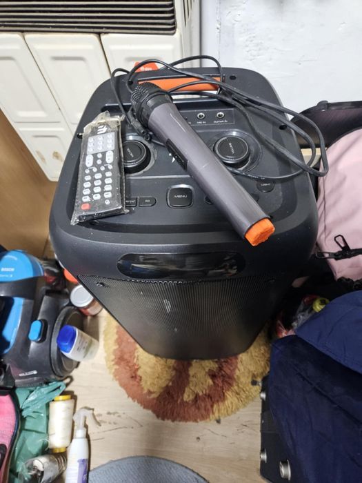 Boxa E-BODA party RGB + microfon + telecomanda