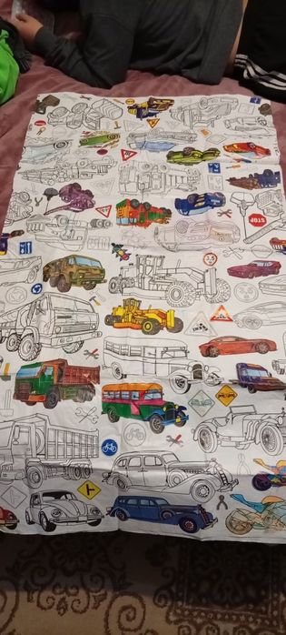 Скатерть раскраска и фартук для рисования