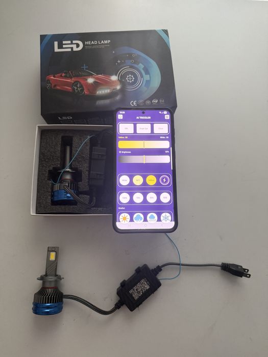 Becuri h7 cele mai puternice cu control din aplicatie