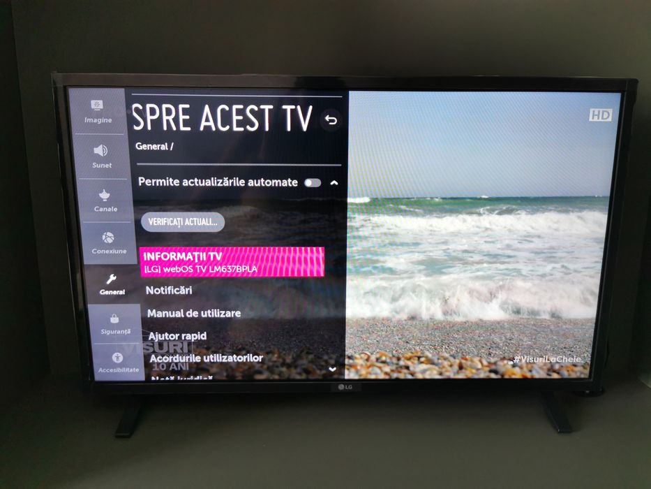 Televizor LED Smart LG 32 Inch, HD, 81 cm