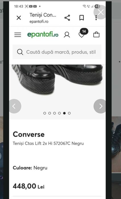 Converse platformă 36