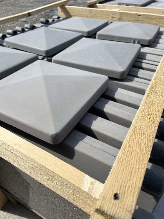 Coame beton gard palarii stalpi capace boltari caramida aparenta dale