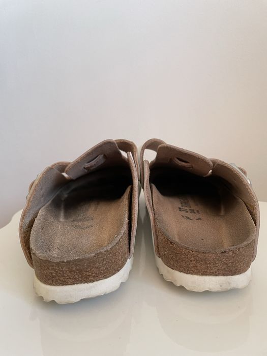 Birkenstock Boston alb piele 37