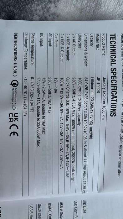 Jackery Explorer 1000 Pro  Generator