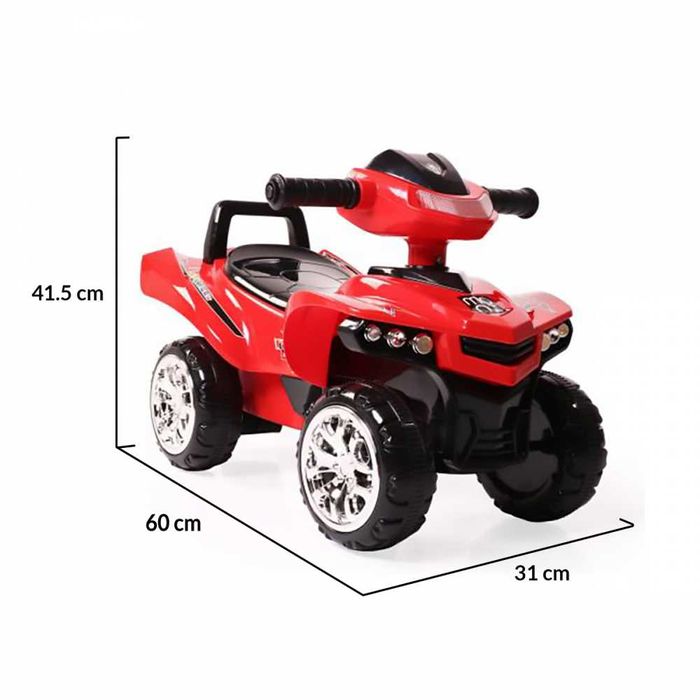 ATV copii fara pedale Moni No Fear Yellow volan cu claxon ,maxim 25 kg