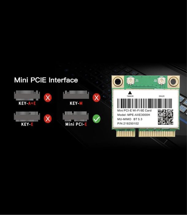 Intel 7260 HMW/ BE200 HMW / AXE3000H(AX210)