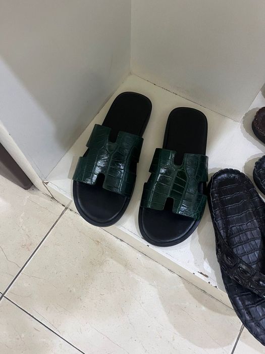 Мъжки чехли от крокодил