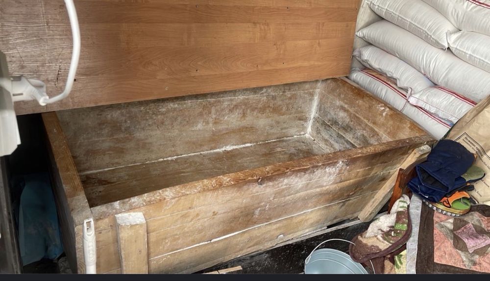 Хампа (деревянный тестомес) для тандырных лепёшек