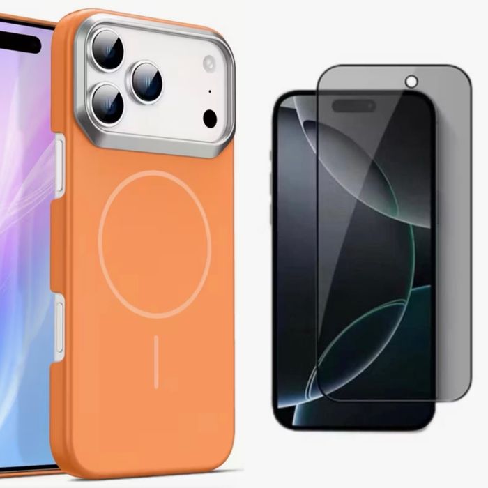 Husa Magsafe TPU Hard +Folie Sticla Iphone 17/17 PRO/17 PRO MAX/17 AIR