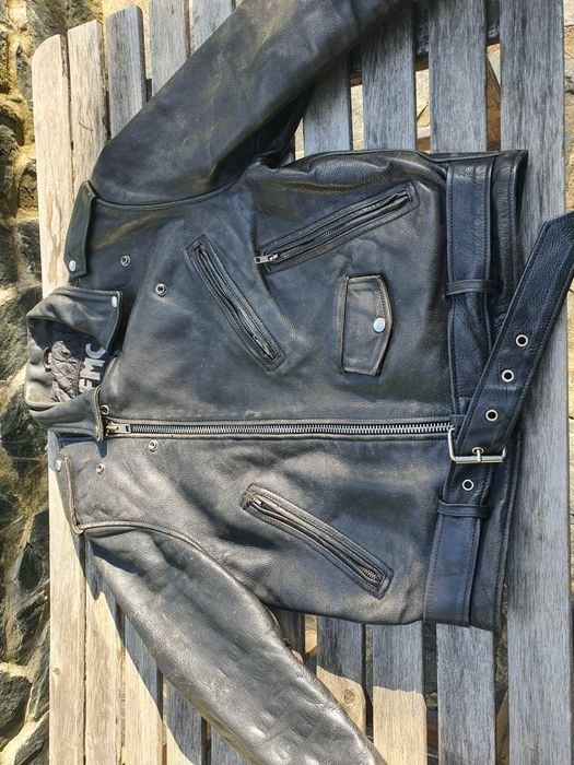 Рокерско дамско  кожено яке 40 номер