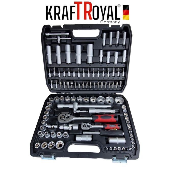 Професионален комплект гедоре 108 Части KRAFTROYAL