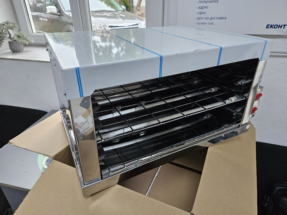 Принцесник от неръждавейка със горни и долни стъклени нагреватели