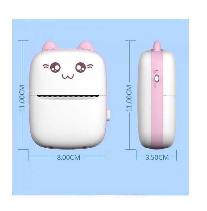 Мини принтер Mercado Trade, Деца, Bluetooth, USB + Цветна термохартия