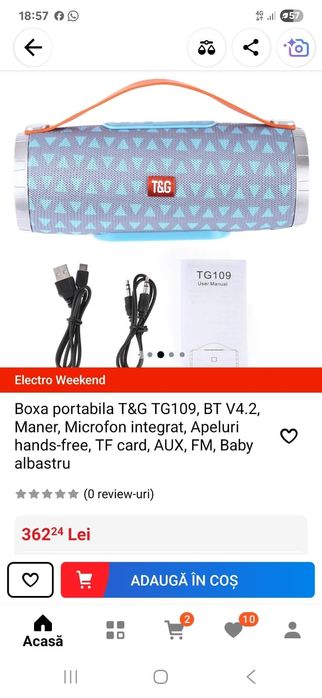 Boxa portabila TG 109