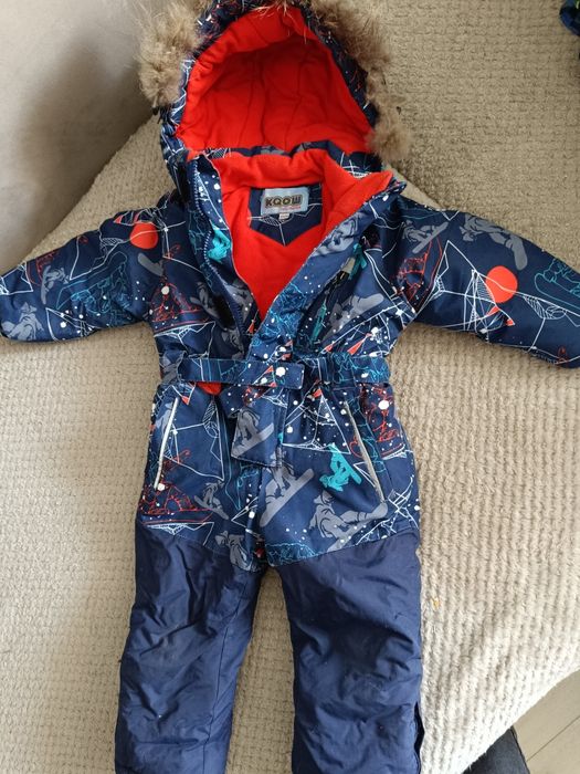 Зимний слитный комбинезон