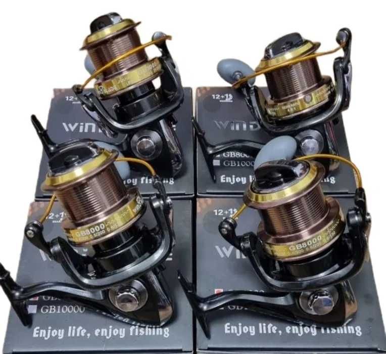 SET 4 Lansete FL LEGEND 3.60 m 3.75 Lbs+ 4 Mulinete Wind Blade GB 8000