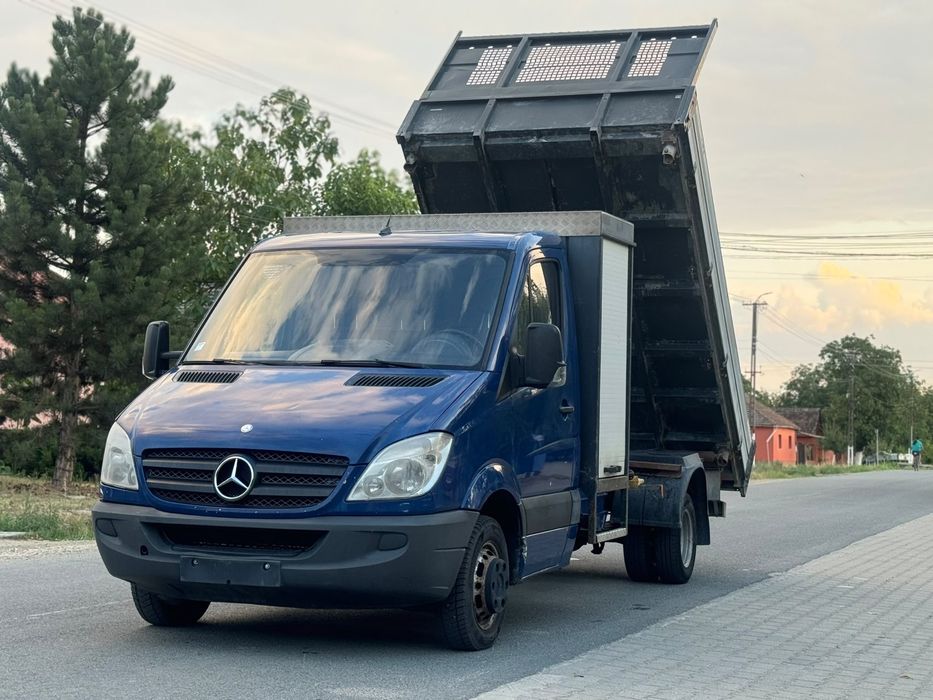 Mercedes Sprinter 515 CDI, Basculabil pe 3 parti scattolini, An 2008, Se conduce cu categoria B, recent adusa
