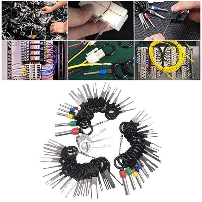 Extractor de pini din mufe set 41 de bucati + geanta transport