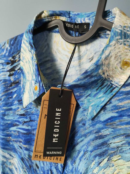 Риза Medicine с етикет Ван Гог с котешки принт